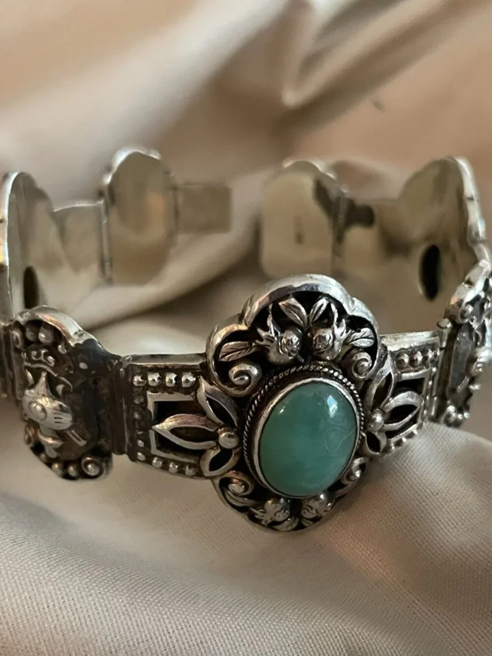 Vintage Sterling Silver Edwardian Bracelet 7